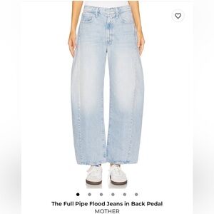 MOTHER SUPERIOR THE FULL-PIPE FLOOD Denim Jeans in BACK PEDAL SIZE 26